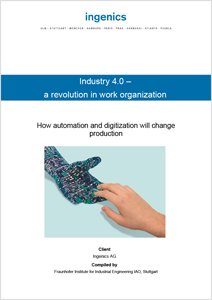 Cover Study Industry 4.0 - a revolution in work organization